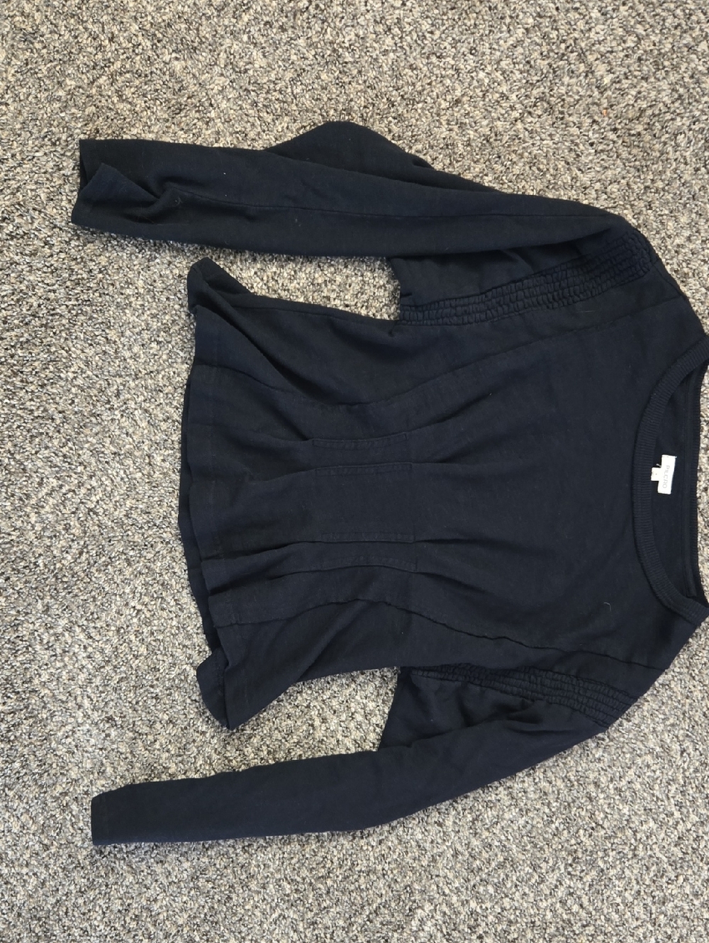 Pilcro Black Knit Crewneck Top